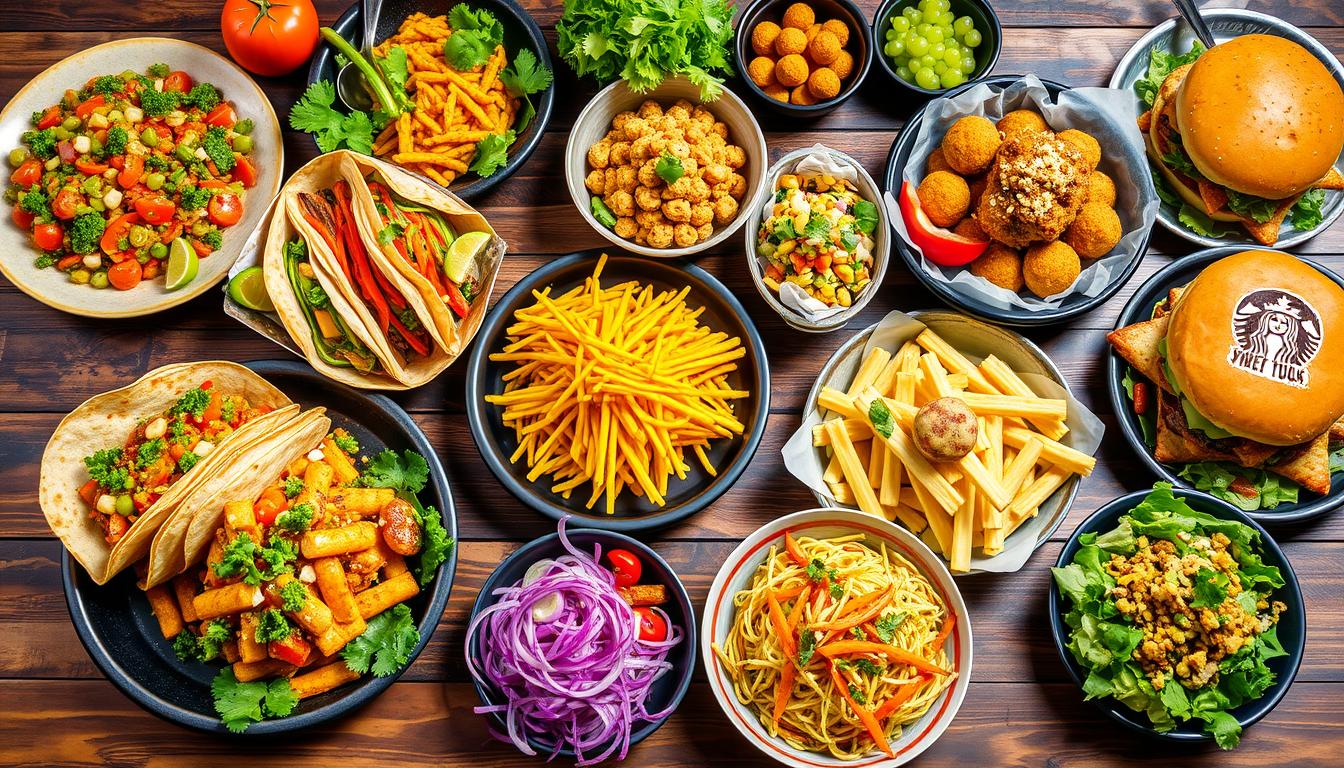 international fast food vegetarian options