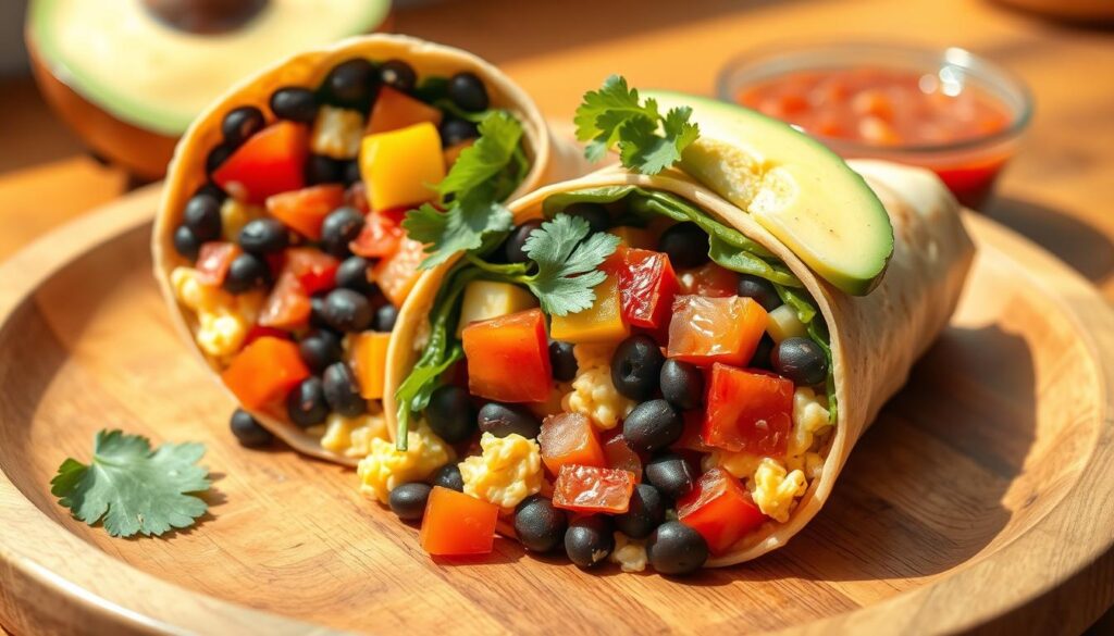 veggie breakfast burrito